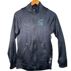 NIKE Michigan State Spartans Nike Elite Track Jacket Mens Size Small
